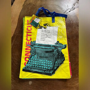 Trader Joe's Plastic Reusable Shopping Tote Bag 6 Gallon Connecticut NWT